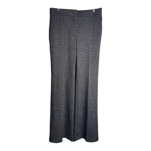 Ann Taylor Wool Plaid Trouser Pants Grey